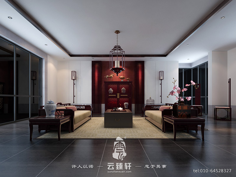 簡約中式設(shè)計(jì)客廳