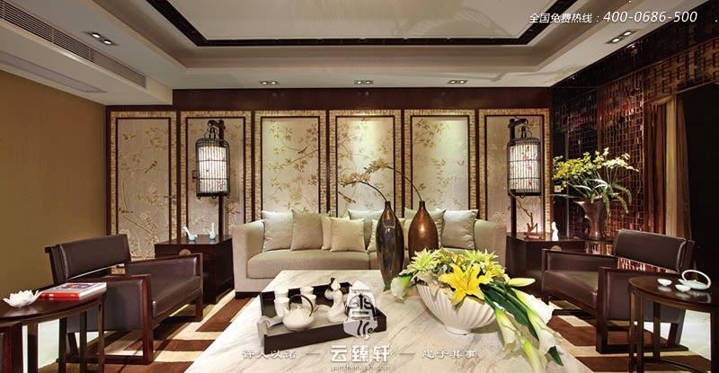 優(yōu)雅大氣的中式精品住宅設(shè)計裝修效果圖