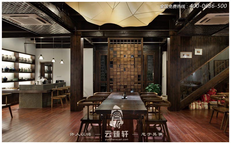 酒文化會(huì)所大廳的裝修展示