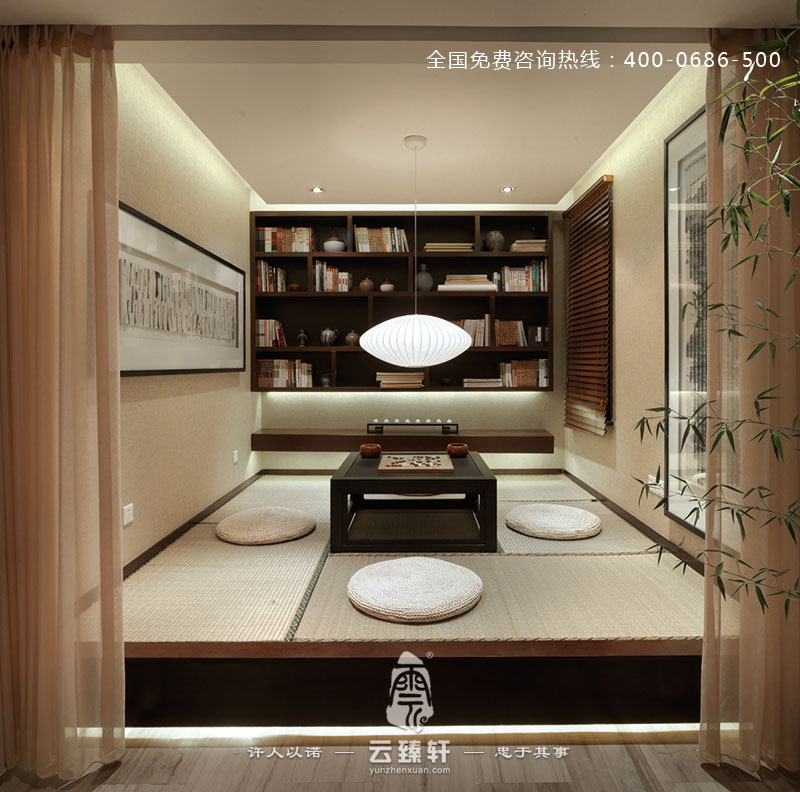茶室榻榻米的中式裝修設(shè)計