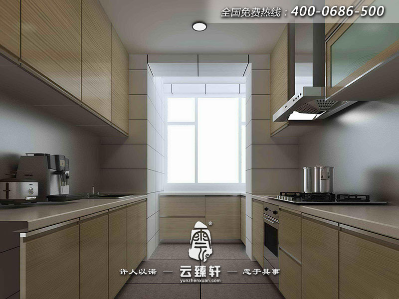 廚房的裝修簡(jiǎn)約現(xiàn)代沒(méi)有多余的裝飾