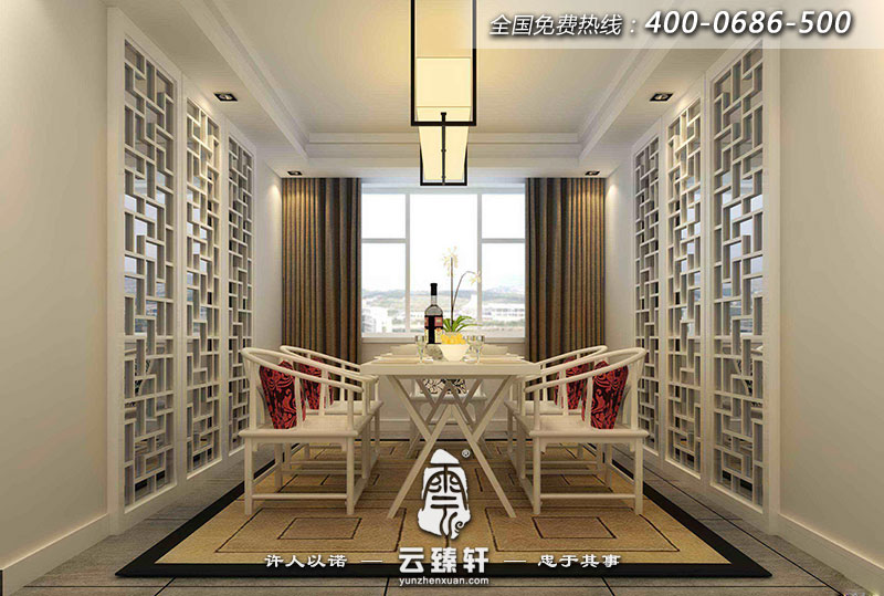 復(fù)式樓的中式簡(jiǎn)約餐廳裝修圖片