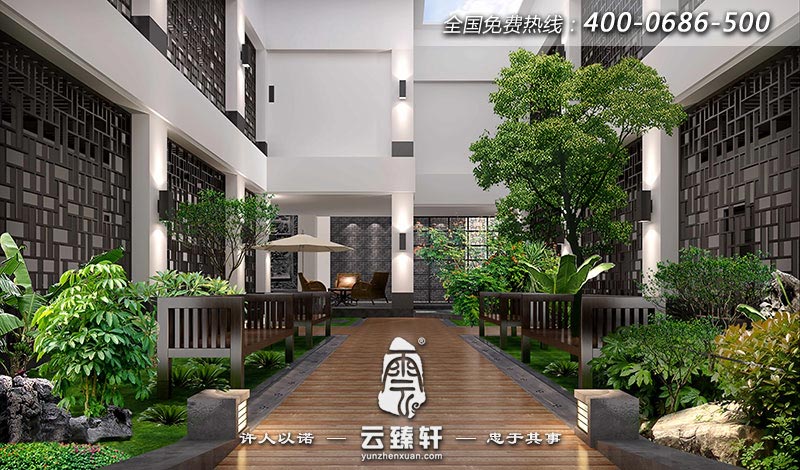 會(huì)所庭院設(shè)計(jì)圖片