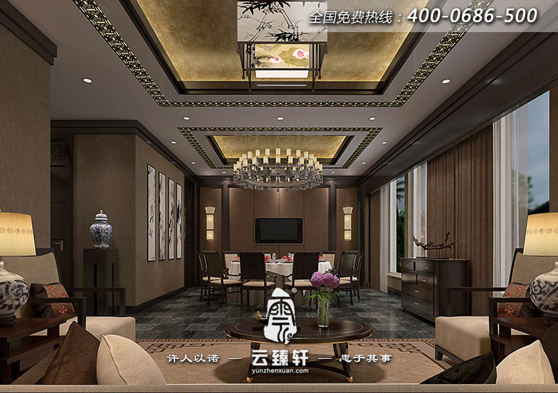 一層的餐廳包房裝修設(shè)計(jì)效果圖