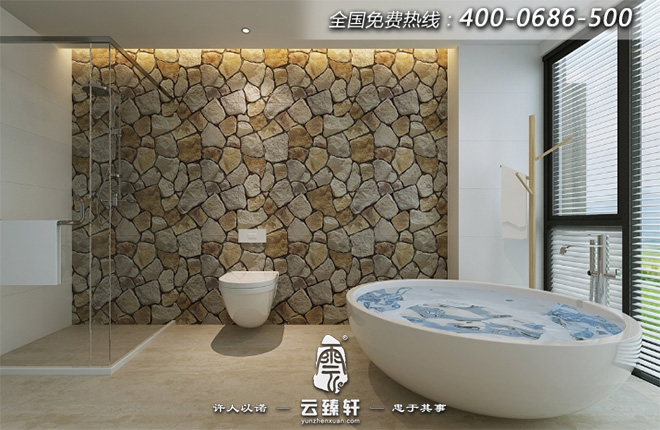 個(gè)人瑜伽區(qū)洗浴間禪意設(shè)計(jì)效果圖
