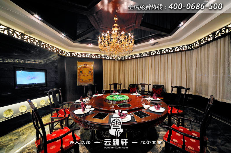 古色古香的餐廳包間設(shè)計
