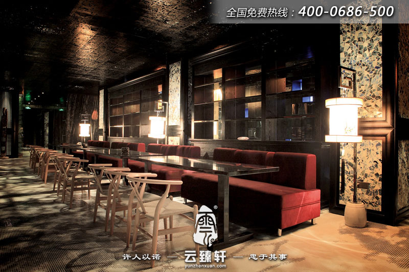 中式休閑餐廳會(huì)所設(shè)計(jì)效果圖