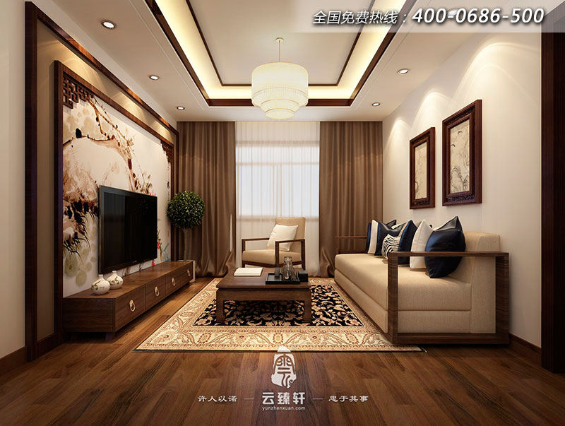 中式設(shè)計(jì)客廳效果圖