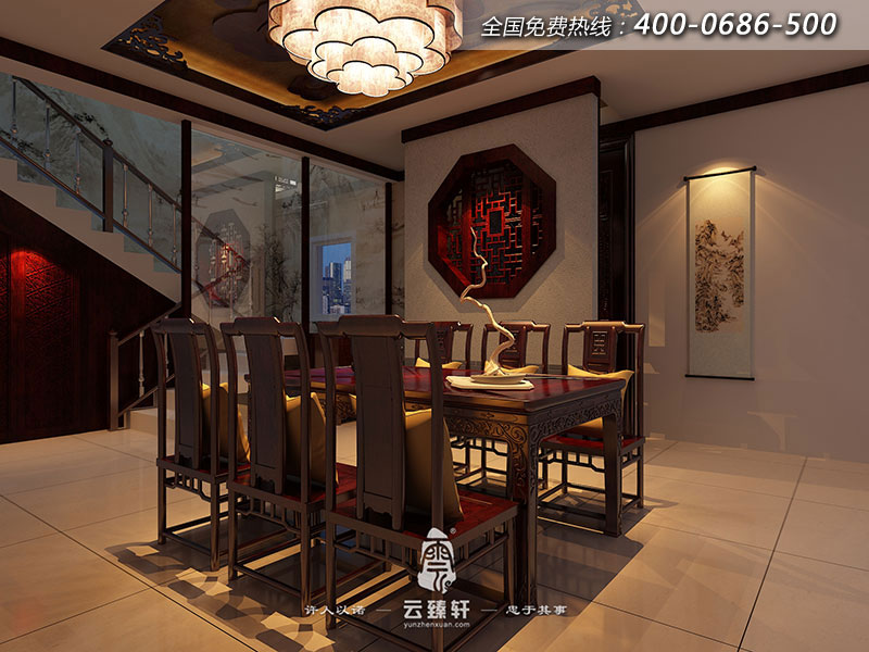 中式設(shè)計(jì)餐廳效果圖