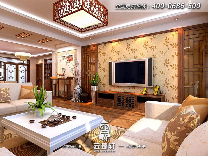 新中式禪意沙發(fā)效果圖
