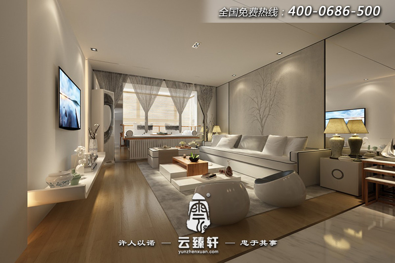 禪意室內(nèi)設(shè)計(jì)客廳效果圖
