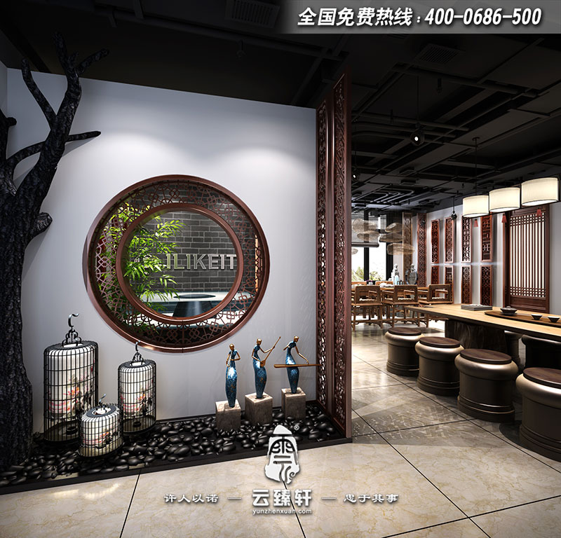 簡(jiǎn)單中式門廳玄關(guān)裝修效果圖