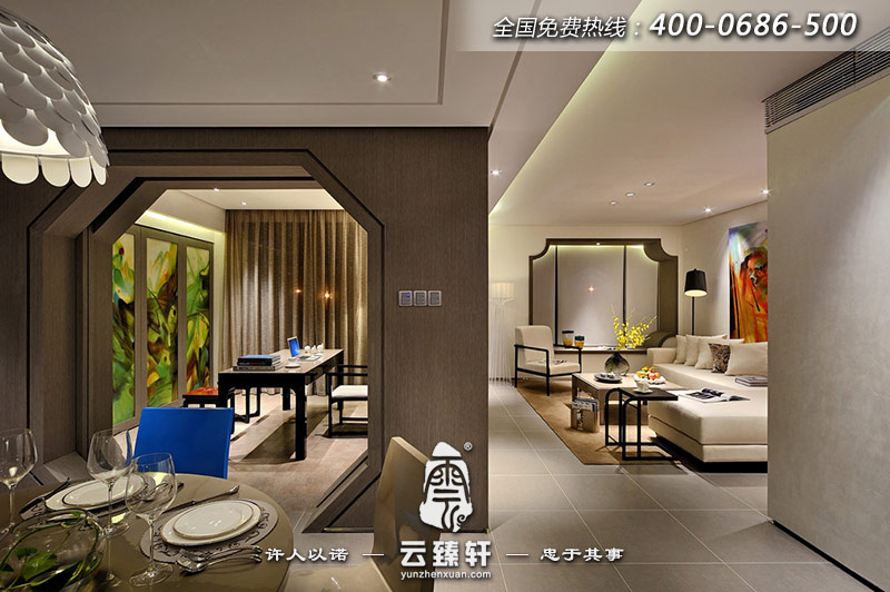 新派中式家居設(shè)計裝修效果圖