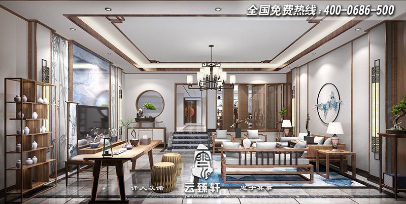 禪意客廳設(shè)計效果圖