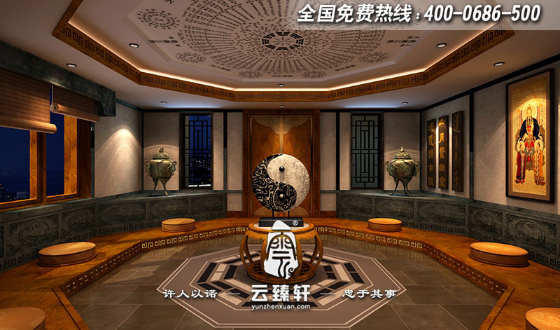 道壇打坐設(shè)計效果圖